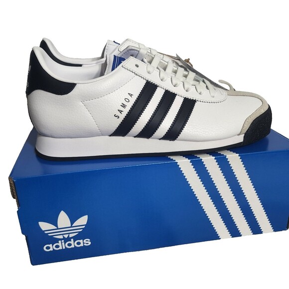 Adidas Samoa Men’s Size 9 Sneakers Cloud White 675033 NWB NIB Casual Classics - Picture 8 of 16